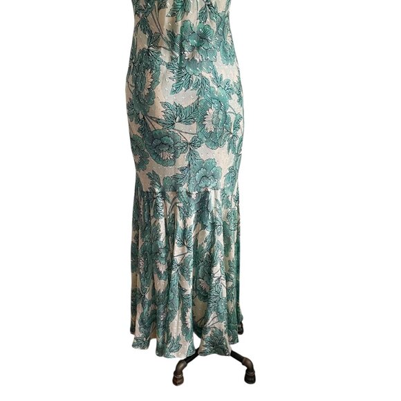 Diane von Furstenberg DVF Leeann Camellias Storm Maxi Dress - M - Picture 8 of 10